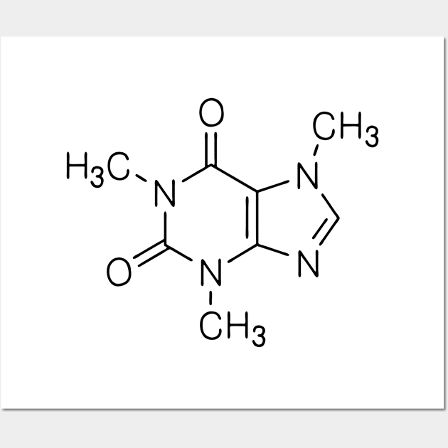 caffeine chemistry Wall Art by Naz X